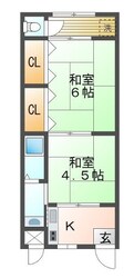 福崎駅 徒歩8分 2階の物件間取画像